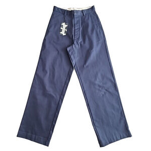 Zara Wide Leg Pant Men's W29 L30 Navy Blue Javier Medina Artesano Workwear Boho